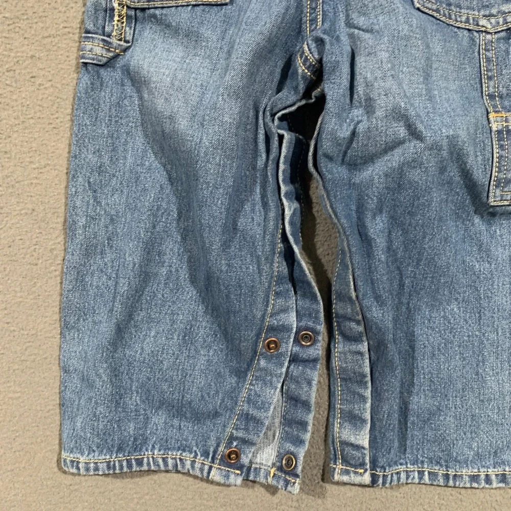 OshKosh B'gosh Vestbak Denim Overalls Toddler 24 Months Blue Carpenter Bibs